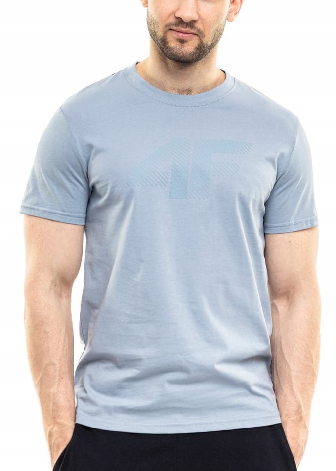 4F T-shirt Heren - Zwart - Katoen - Maat S