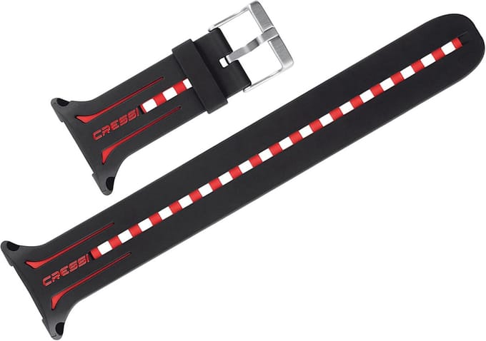Verstelbare Duikmasker Band Zwart/Rood voor Snorkelen en Duiken