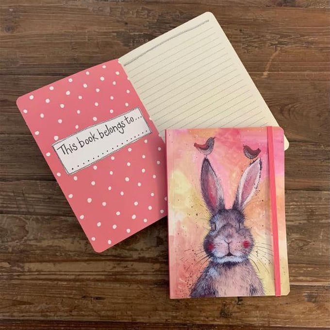 Alex Clark Large Chunky Notebook Hannah ~ A5 Notitieboek Konijn