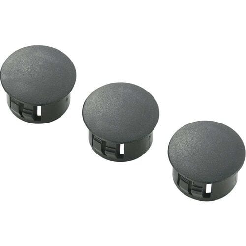 TRU COMPONENTS TC-HPR-15203 Blindstop Plaatdikte (max.) 1.1 mm Polyamide Zwart 100 stuk(s)