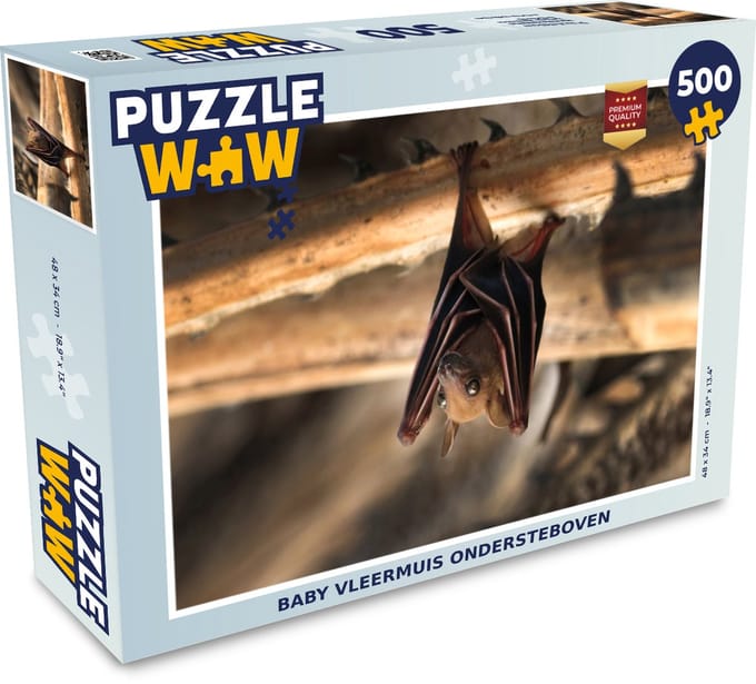Puzzel Baby - Vleermuis - Hout - Legpuzzel - Puzzel 500 stukjes