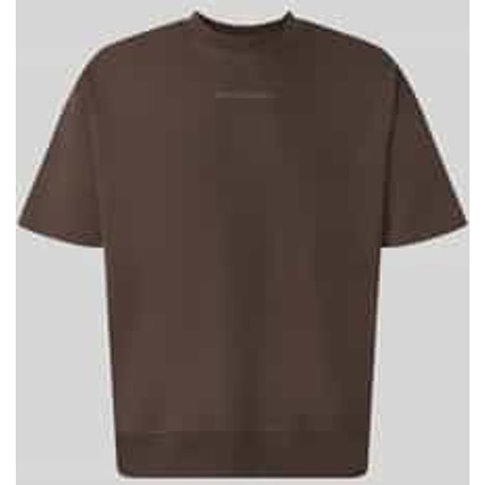 Boxy fit shirt van katoenmix