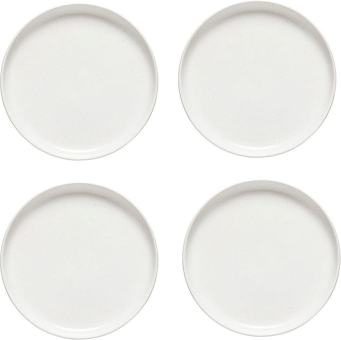Casafina Pacifica wit aardewerk dinerbord 27 cm | set van 4
