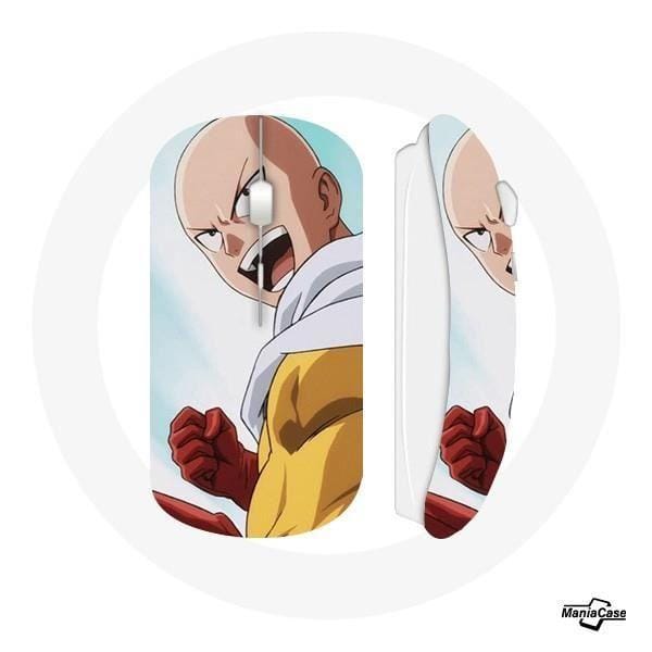 Draadloze Muis - MANIACASE - Saitama One Punch Man - Compatibel met Mac en PC - USB-stick inbegrepen - Wit