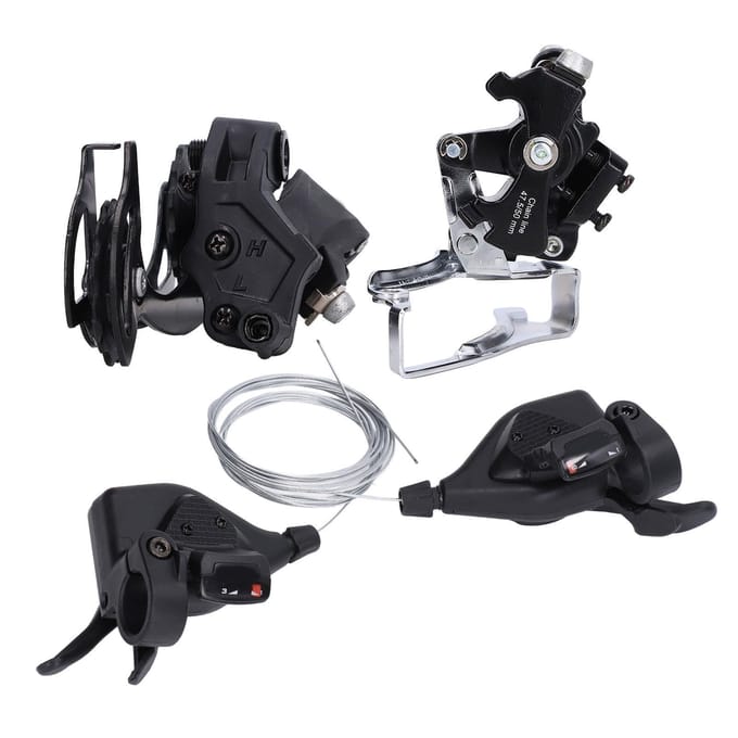 WAKE 30 Speed Groepset 3x10 Speed Schakelhendel Voor- en Achterderailleur Set voor Mountainbike black