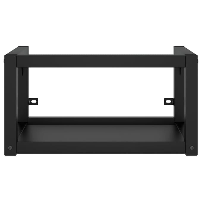 vidaXL - Wastafelframe - wandgemonteerd - 59x38x31 - cm - ijzer - zwart