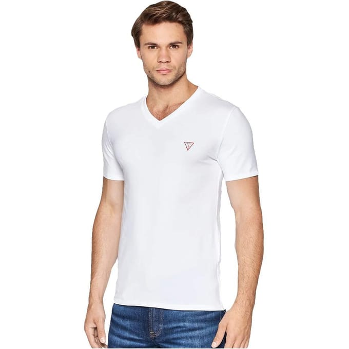 Guess heren T-shirt Classic met logo-Dreieck