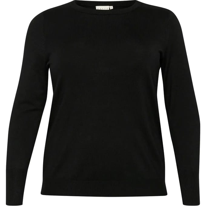 Korte mouwen gebreide pull voor dames KAFFE Curve Lizzy