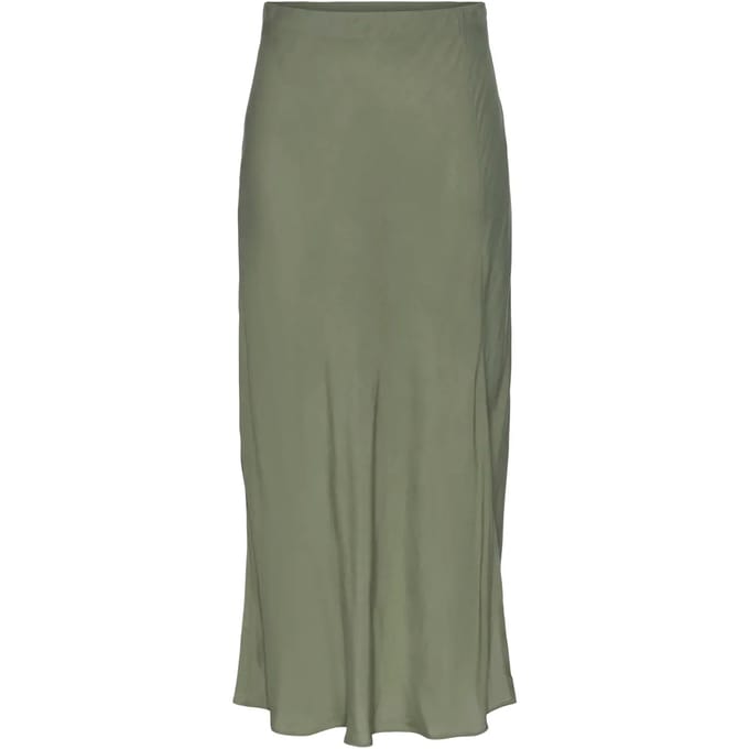 PIECES - PCNYA HW LONG SLIT SKIRT WVN MSA BC - Dames - Rokken