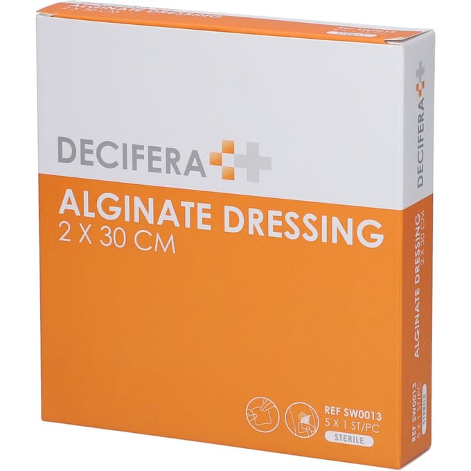 Decifera Alginate Dressing 2 x 30 cm SW0013 5 Pleister