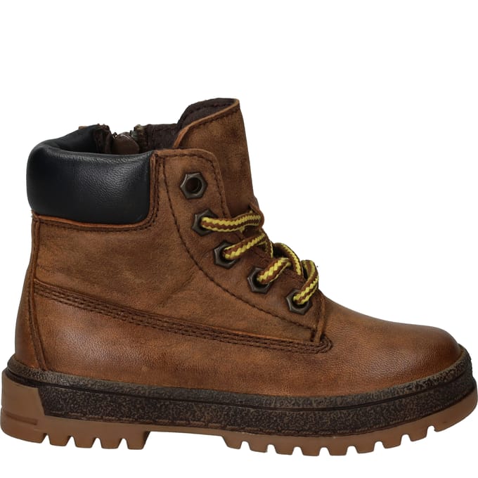 IK-KE Veterboots - Jongens - Bruin - Maat:24