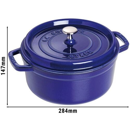 STAUB LA COCOTTE - Kookpot - Ø 220mm - Gietijzer - Donkerblauw