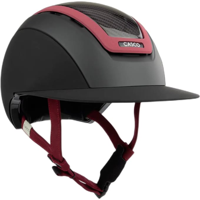 Casco Elite Precision Cap Carbon Burgundy - M