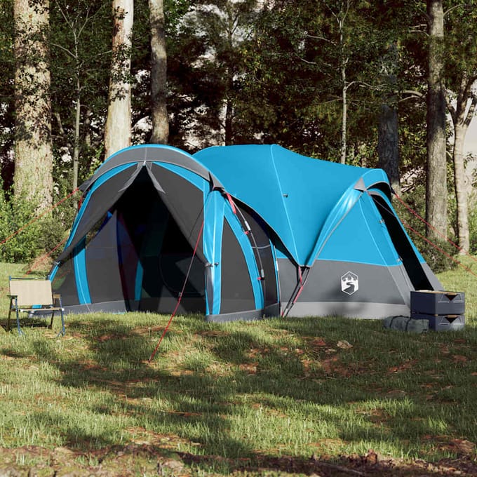 vidaXL - Tipitent - voor - gezin - 8-persoons - waterdicht - blauw