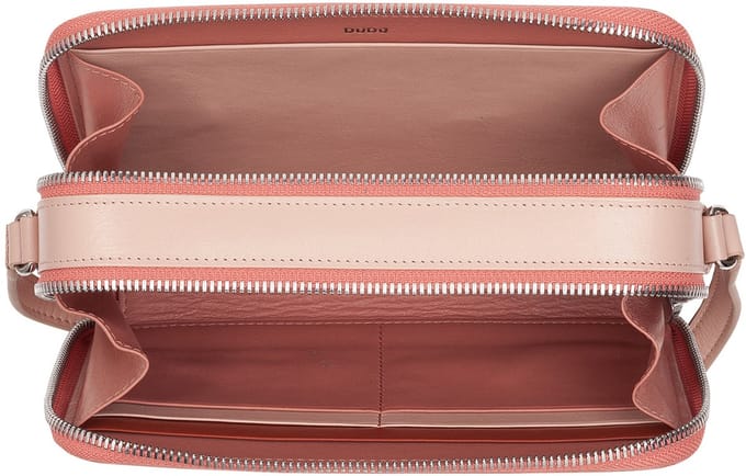 DuDu - Stadsontwerper Schoudertas voor Dames - Natuurlijke Leer - Middelmatige Grootte - Minimalistisch Ontwerp
