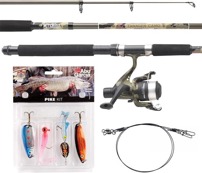 Telescopische Hengelset voor Forel en Baars - Complete Set met Aas en Koord