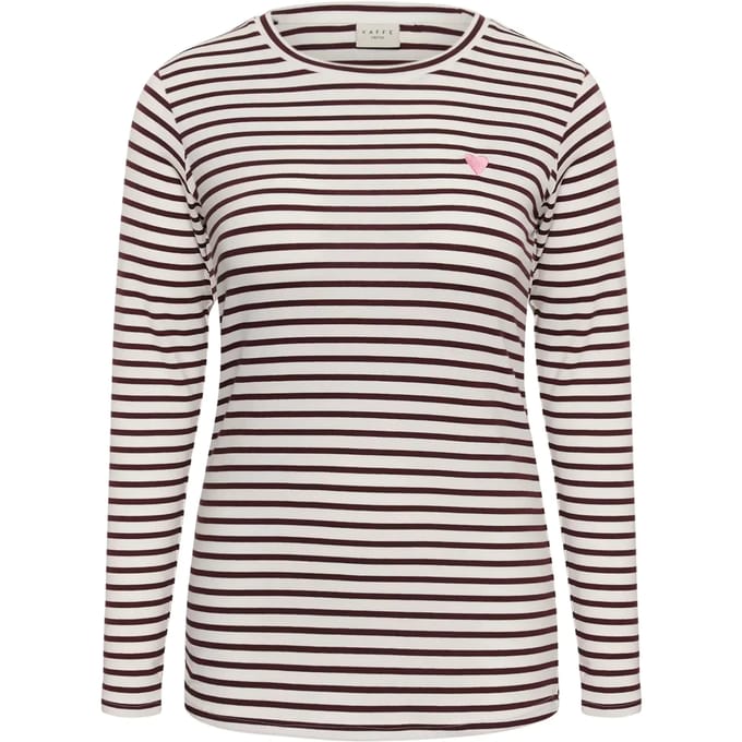 Dames-T-shirt met lange mouwen KAFFE Curve KCLia