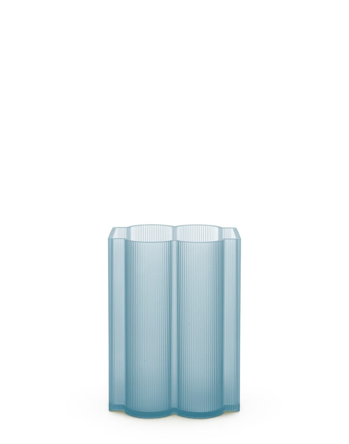 Kartell Okra vaas - laag - lichtblauw