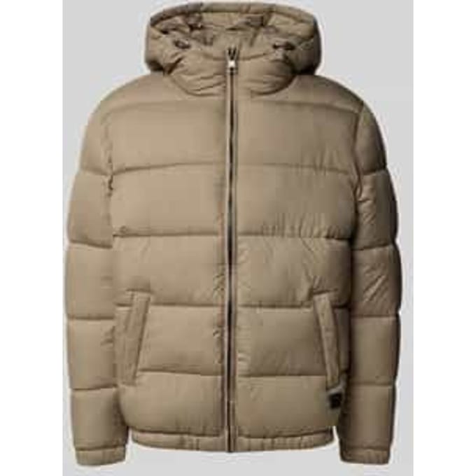 Buffer jacket met capuchon en steekzakken