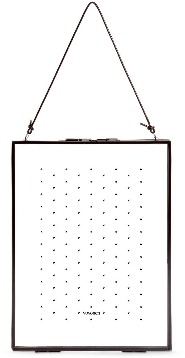 Photo Frame Metal Black with Lock 20x26x0.8cm