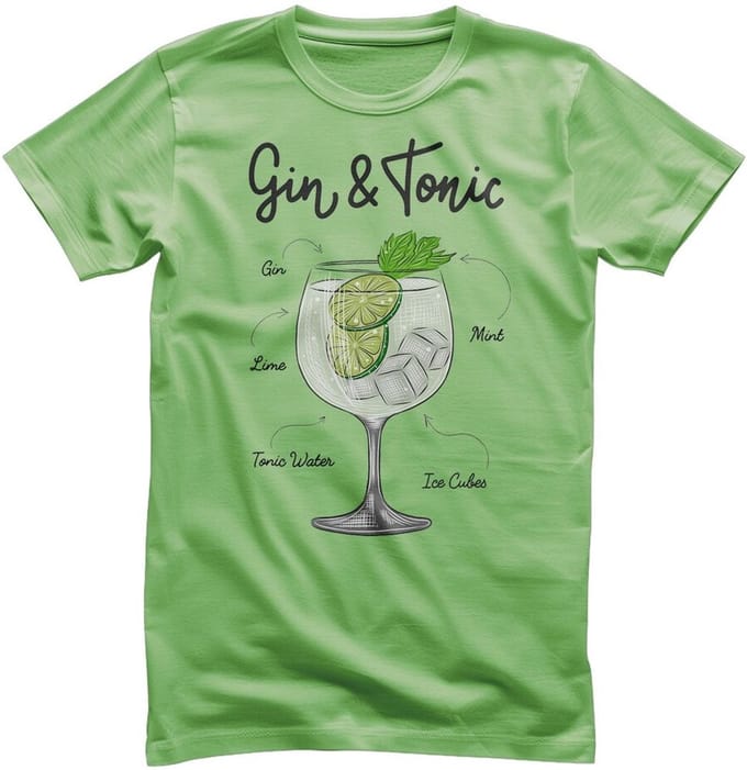 Hybris Gin & T-onic Ingredients T-shirt HY-1-BC018