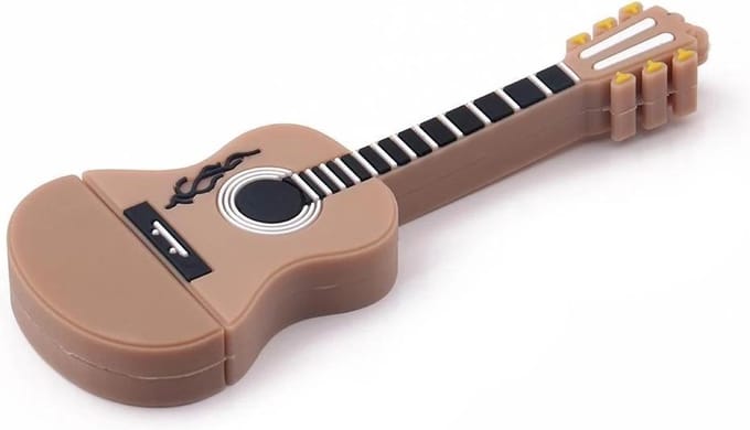 Ulticool USB-stick Gitaar - 32 GB - Muziek - Bruin