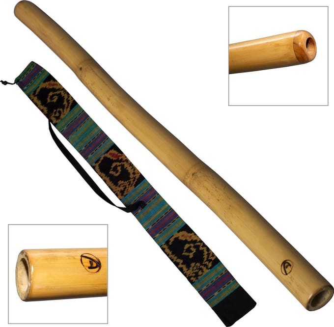 Bamboe Didgeridoo PRO 120cm – Inclusief Bijenwas en Draagtas