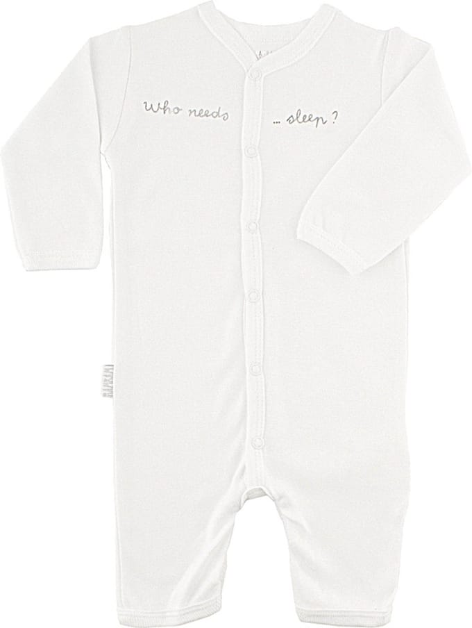 BAMBAM Pakje "who needs sleep" - Wit - Baby cadeau