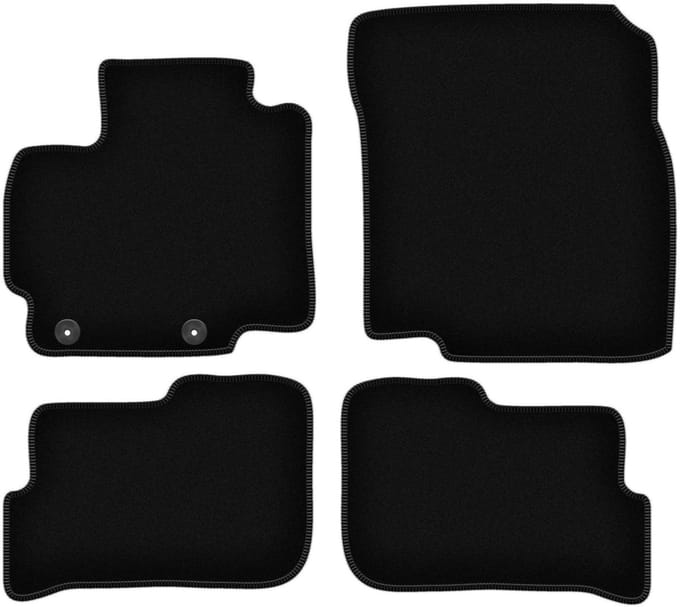BASIC zwarte velours matten voor: Mitsubishi Space Star II hatchback (2013-)