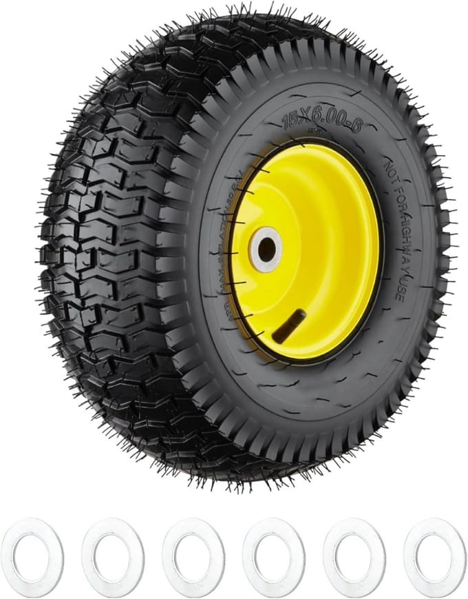 Grasmaaierbanden - Tractorbanden - Gazon Onderhoud - 4-Laags Constructie - 15x6.00-6