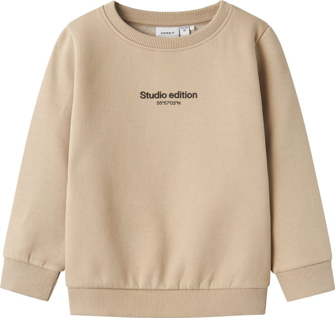 Name It mini jongens trui BRODY Pure Cashmere W. BLACK PRINT Regular Fit