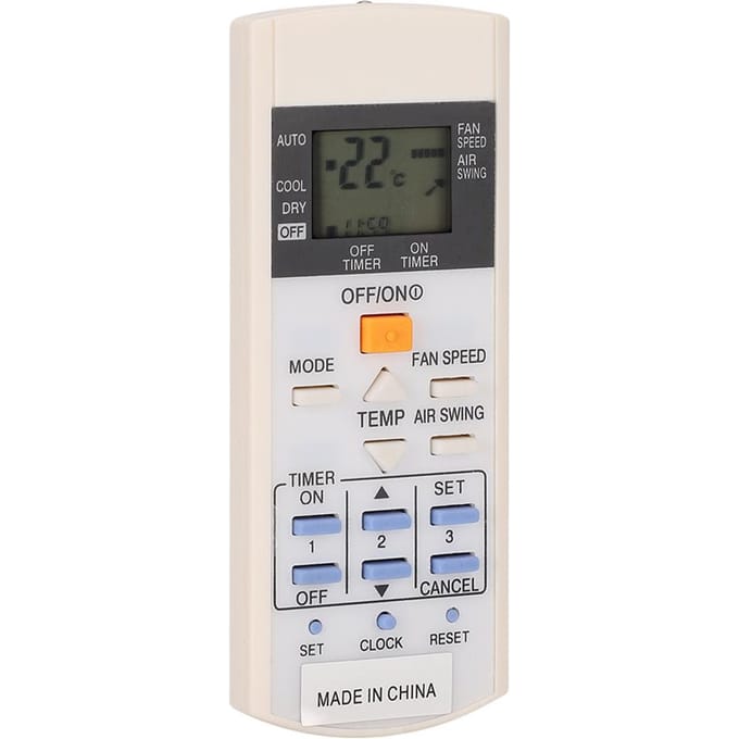Télécommande de climatiseur ABS durable, accessoire blanc pour A75C3297, sans batterie white