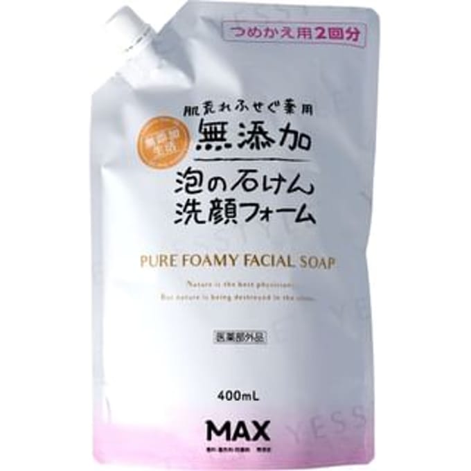 MAX - Additive-free Pure Foamy Facial Soap Refill 400ml