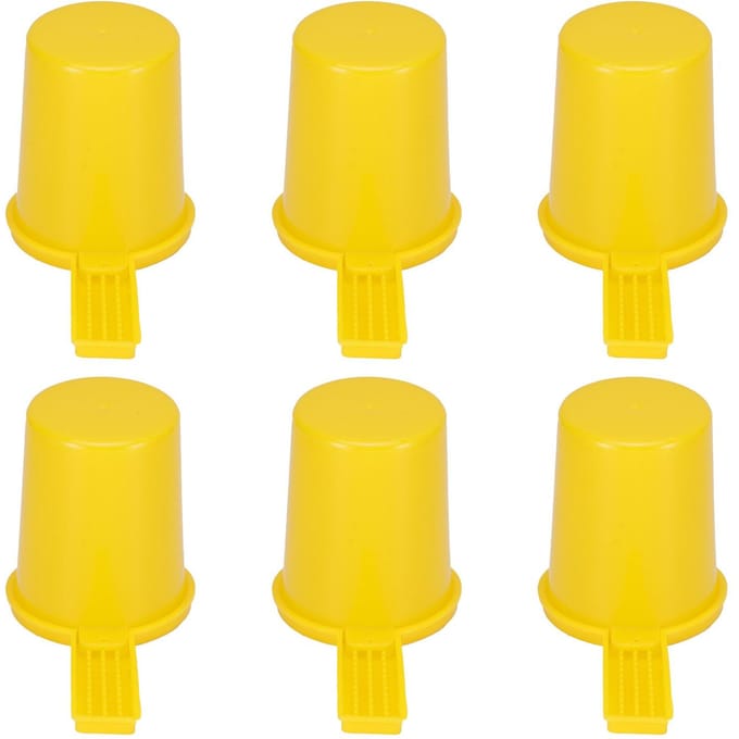6 Set Bijenwaterbak Bijenkorf Drinkvoederapparaat Bijenteelt Kweekaccessoire yellow