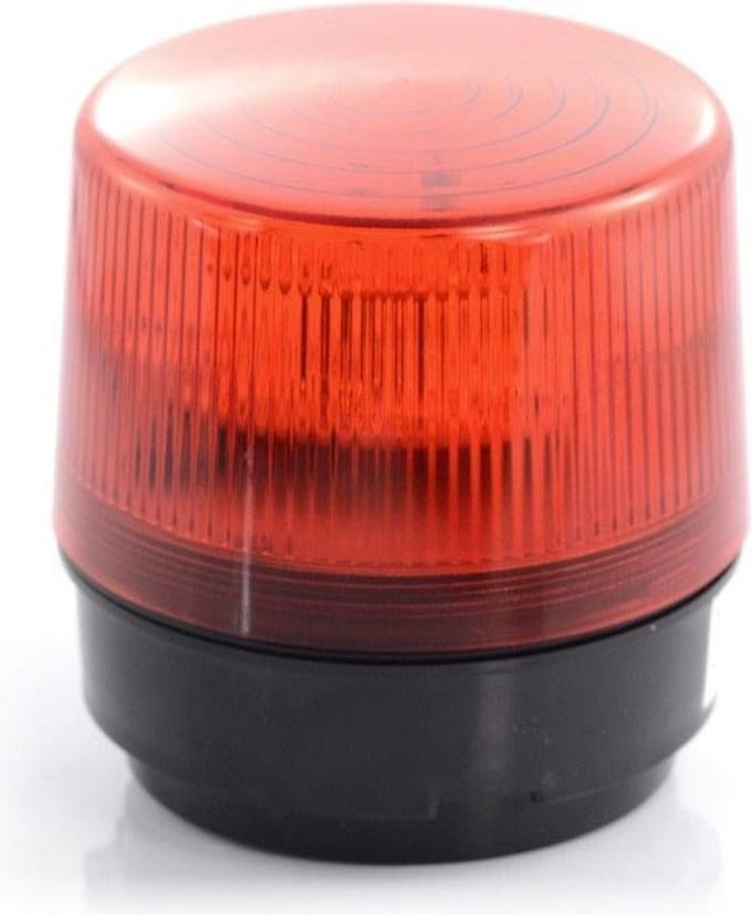 ROOD magneet zwaailicht - 12V - IP65