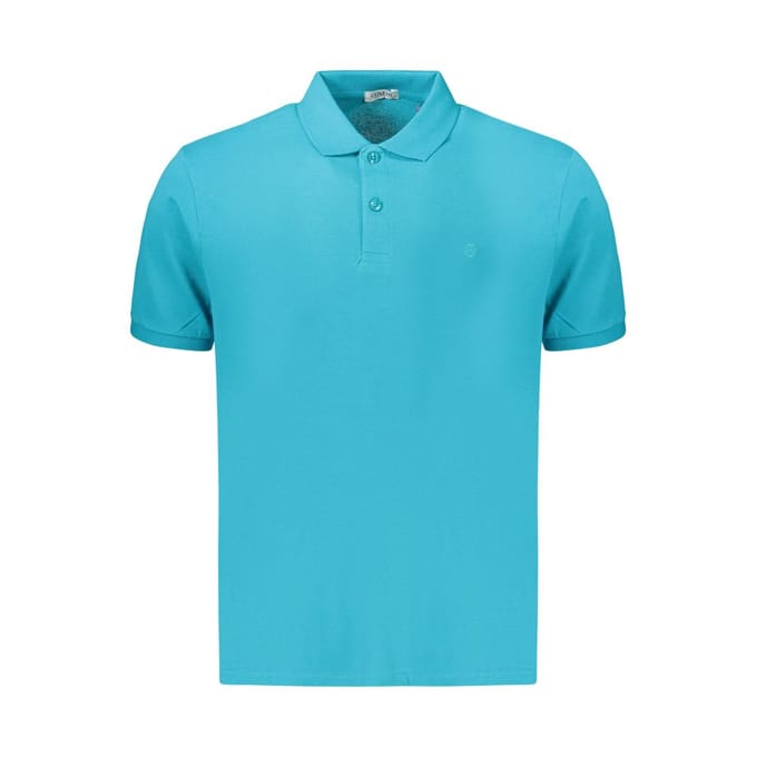 Coveri Moving Azzurro Katoenen Heren Polo
