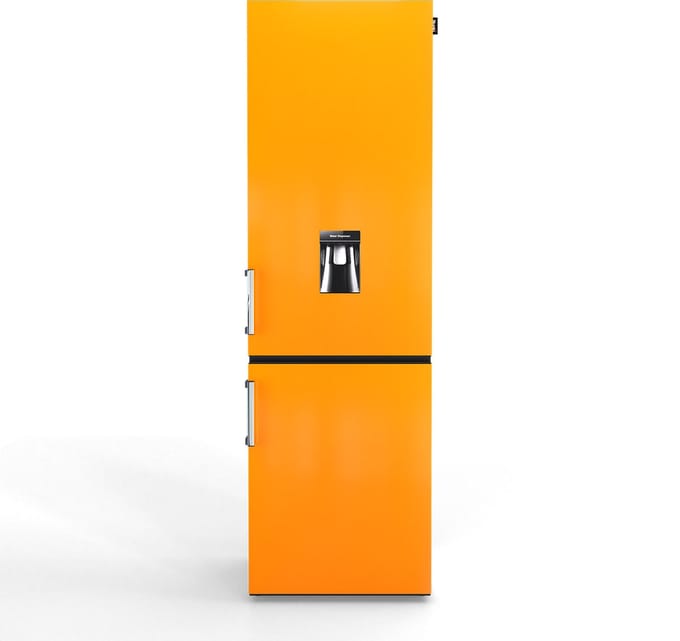 Nunki Large H2O – Koel-vriescombinatie – Waterdispenser – E-klasse – 268 liter – Front Sunflower Gloss