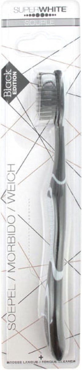 Superwhite Black Edition 1 Zachte Tandenborstel