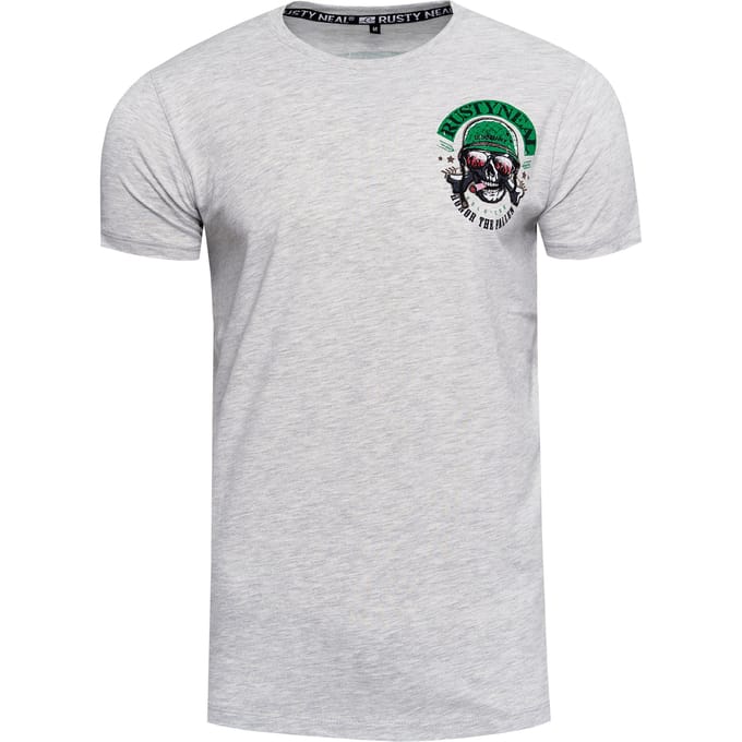 Ronde hals biker T-shirt