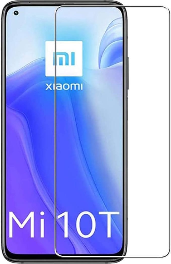 Screenprotector Glas - Tempered Glass Screen Protector Geschikt voor: Xiaomi Mi 10T / 10T Pro - 2x