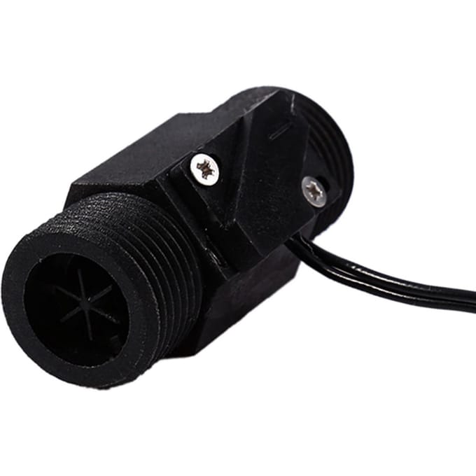 1 stuks Kunststof Waterstroomschakelaar VerticaalHorizontaal Watersensor Magnetisch AC 220V black