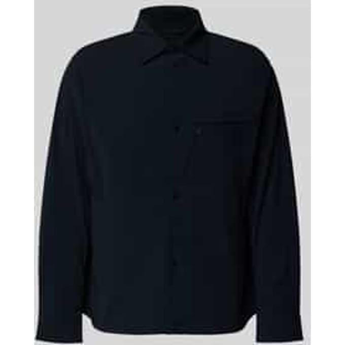Blouson met kentkraag en borstzak