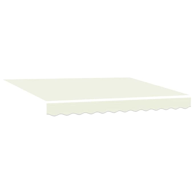 vidaXL - Vervangingsdoek - zonnescherm - voor - 3,5x2 - m - Crèmekleurig - Polyester