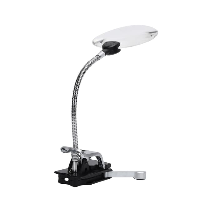 5X/10X Desktop Vergrootglas met LED-licht Verstelbaar Lezen Sieraden Maken Vergrootglas