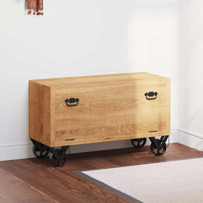 vidaXL - Schoenenkast - 86x35x55 - cm - massief - mangohout