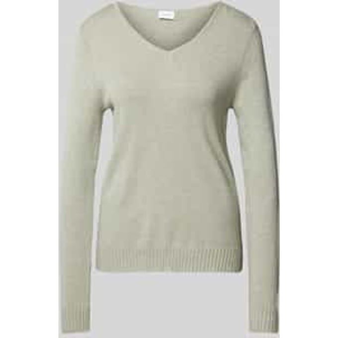 VILA - VIRIL V-NECK L/S KNIT TOP - NOOS - Dames - Gebreide truien