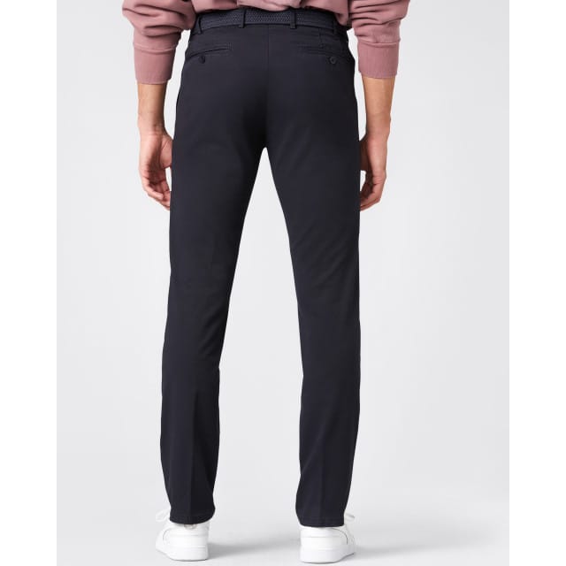 Meyer Broek Bonn Constant Color Cotton Flat-Front Navy / male