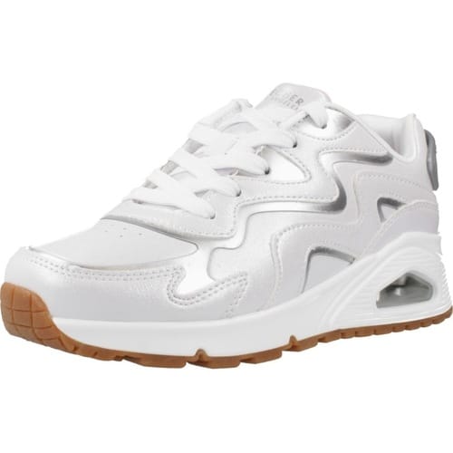 Skechers Skechers Uno Gen1 Wavy Shimmer Sneakers wit