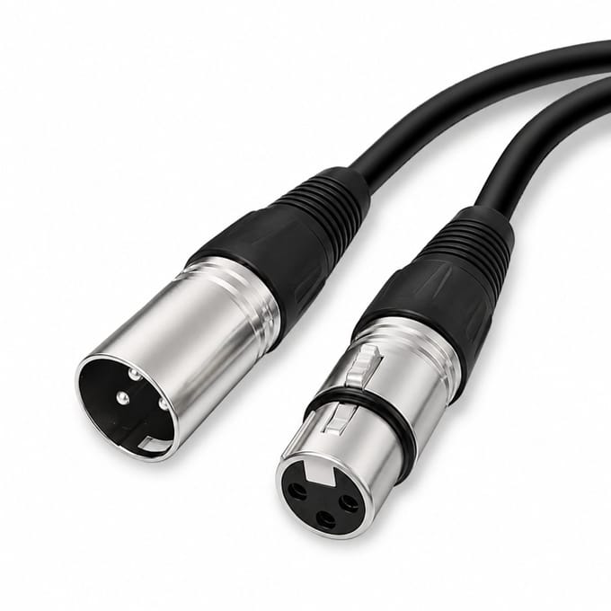 XLR kabel 3 Meter - Microfoon kabel - 3 Pin XLR Kabel Mannelijk naar Vrouwelijk - OFC Audiokabel
