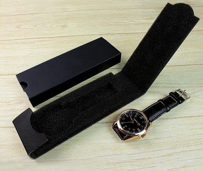 Hidzo Horlogedoosje Opbergdoosje Horloge 14,5*4*3,5cm - Plat